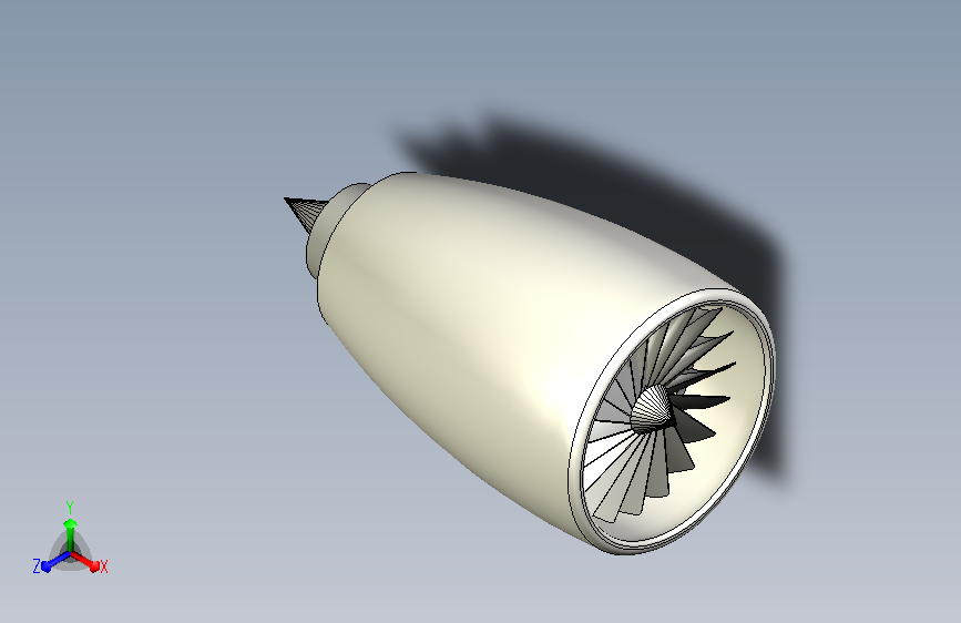 A0018271-定制涡轮喷气发动机3D图纸