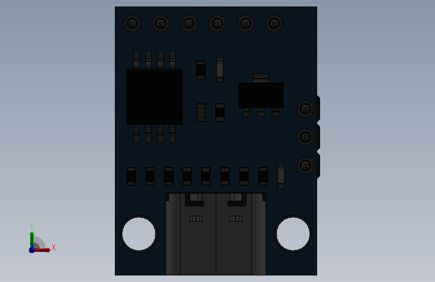 A0018274-Digispark ATTINY85 开发板 Type-C 连接 正面视图