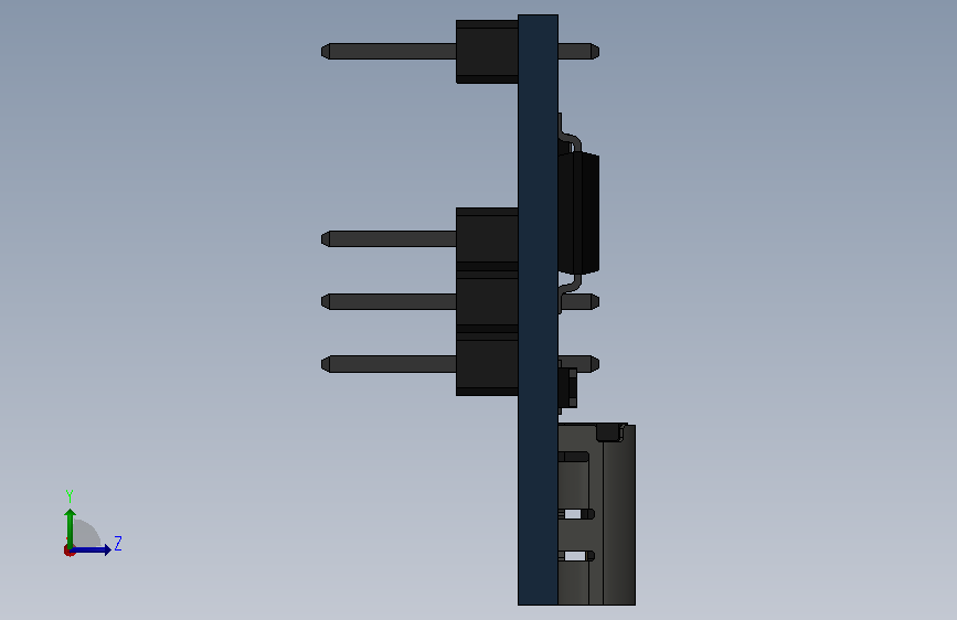 A0018274-Digispark ATTINY85 开发板 Type-C 连接 左侧视图