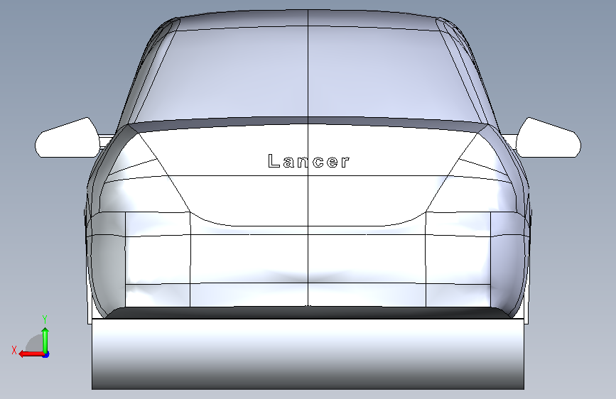 A0018286-三菱汽车 背面视图