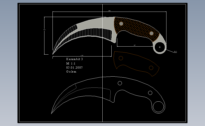 CAD刀具图纸系列k_arambit3