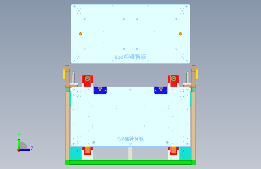 热铆焊接设备二维三维说明书 左侧视图
