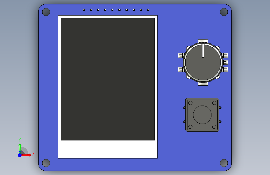 2 英寸 TFT LCD 显示屏 正面视图