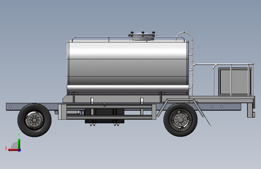 H0008996-5070绿化喷洒车 背面视图