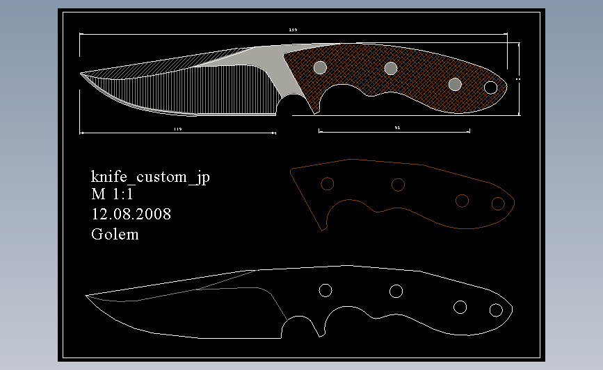 CAD刀具图纸系列knife_custom_jp