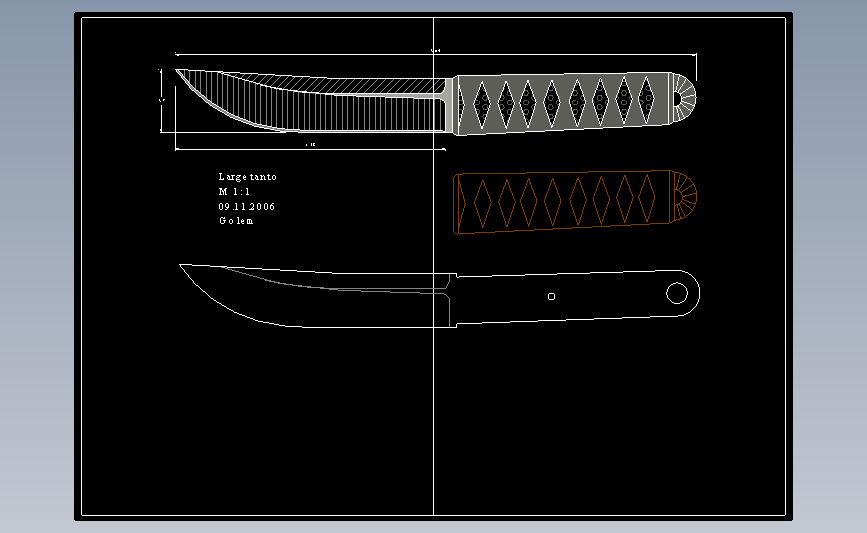 CAD刀具图纸系列l_arge_tanto