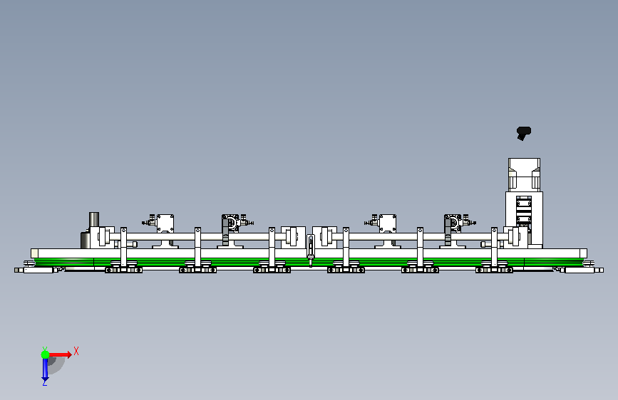 椭圆同步带线体_KL-T23-Y300-G14-D12-J200-G-S 俯视图