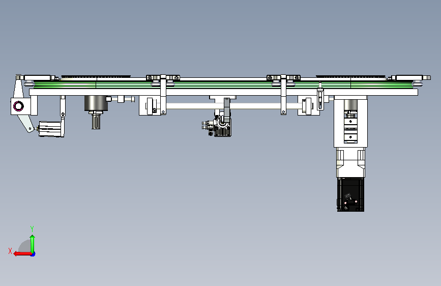 椭圆同步带线体_KL-T23-Y351-G6-D4-J360-G-S 背面视图