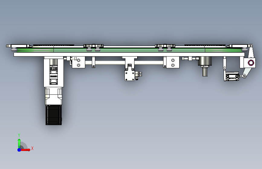 椭圆同步带线体_KL-T23-Y351-G6-D4-J360-G-S 正面视图