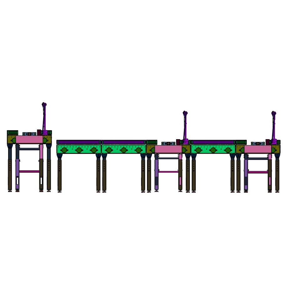 拨控岔道送料作业台