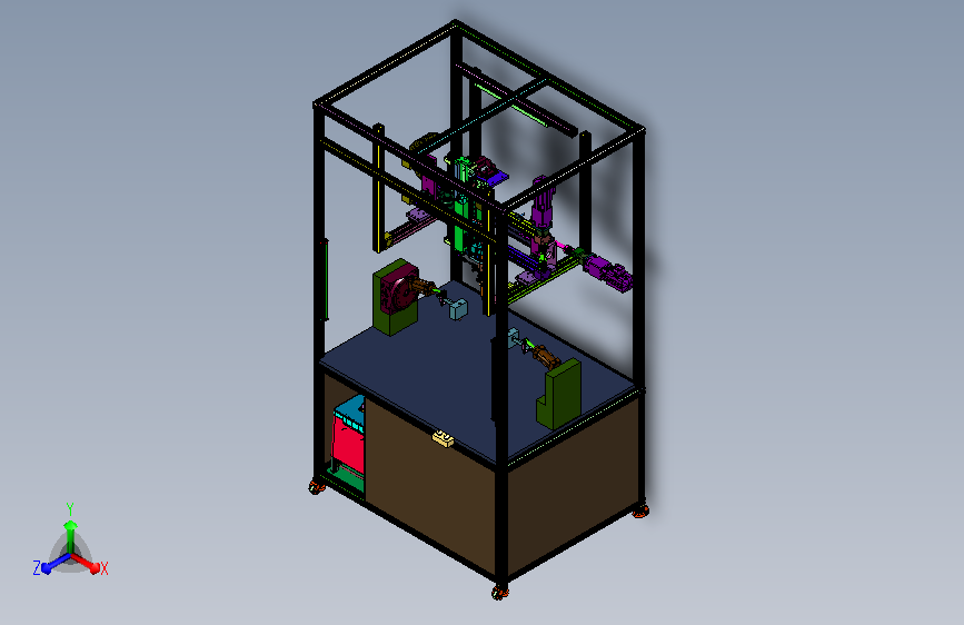 电控钉接成型作业工位