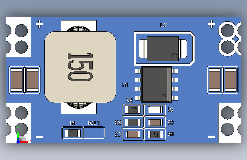 A0018318-Mini560 PRO 降压 DC-DC 转换器 正面视图