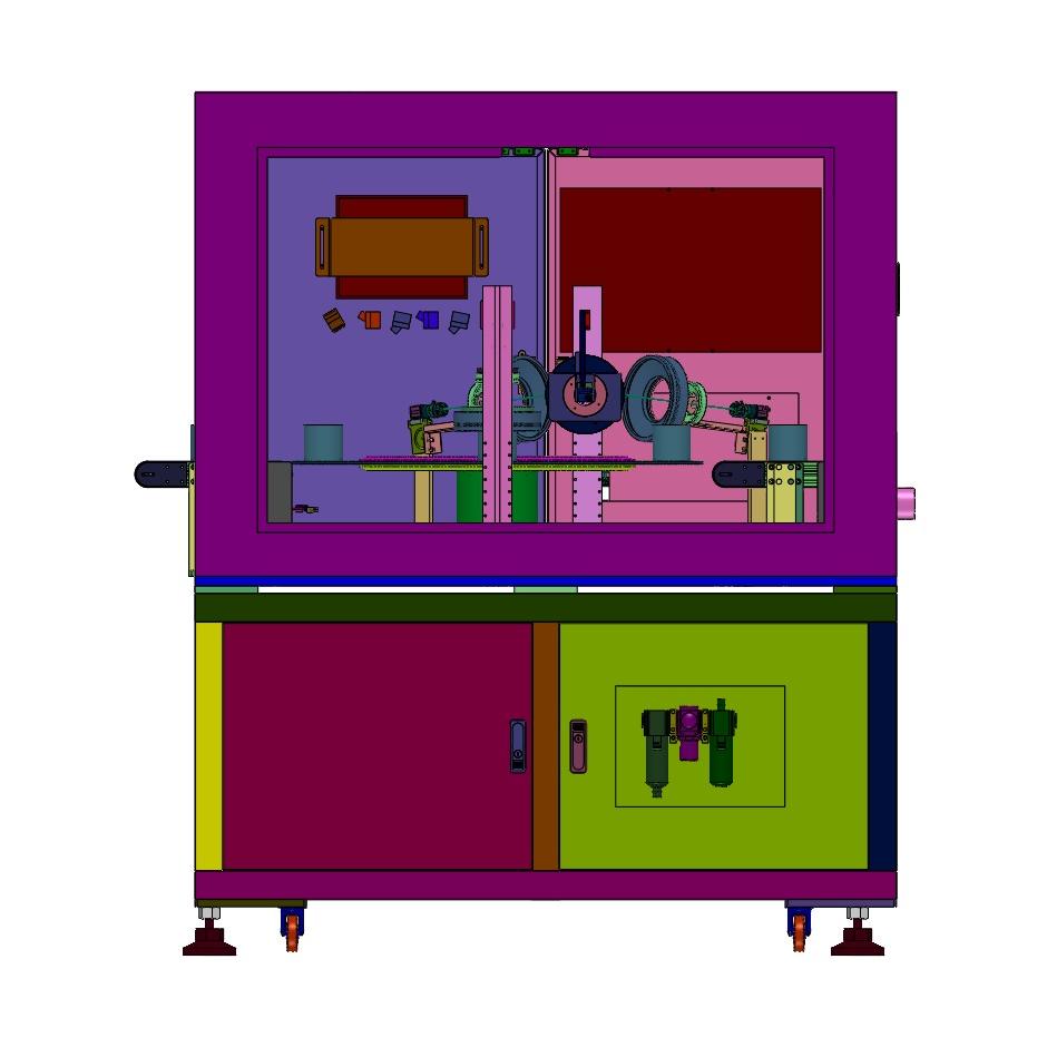 机器视觉检视电池外壳组