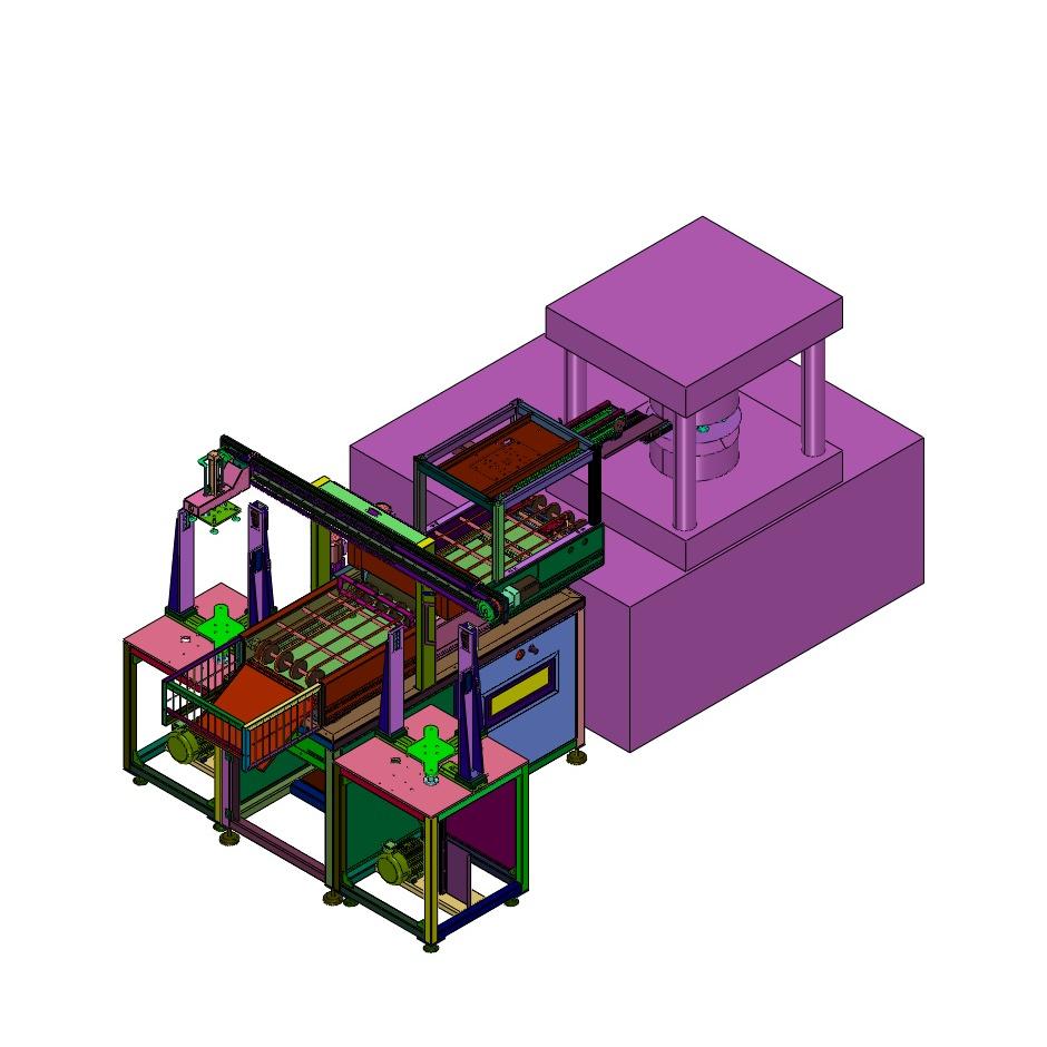 金属锅具成型输送设备