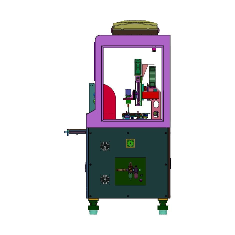 屏下触控传感模组量测机台 仰视图