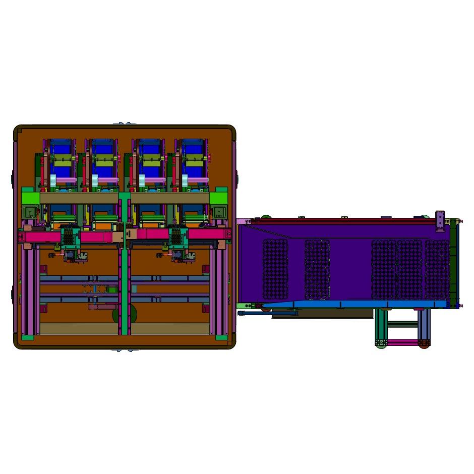双路供料贴附标件机具