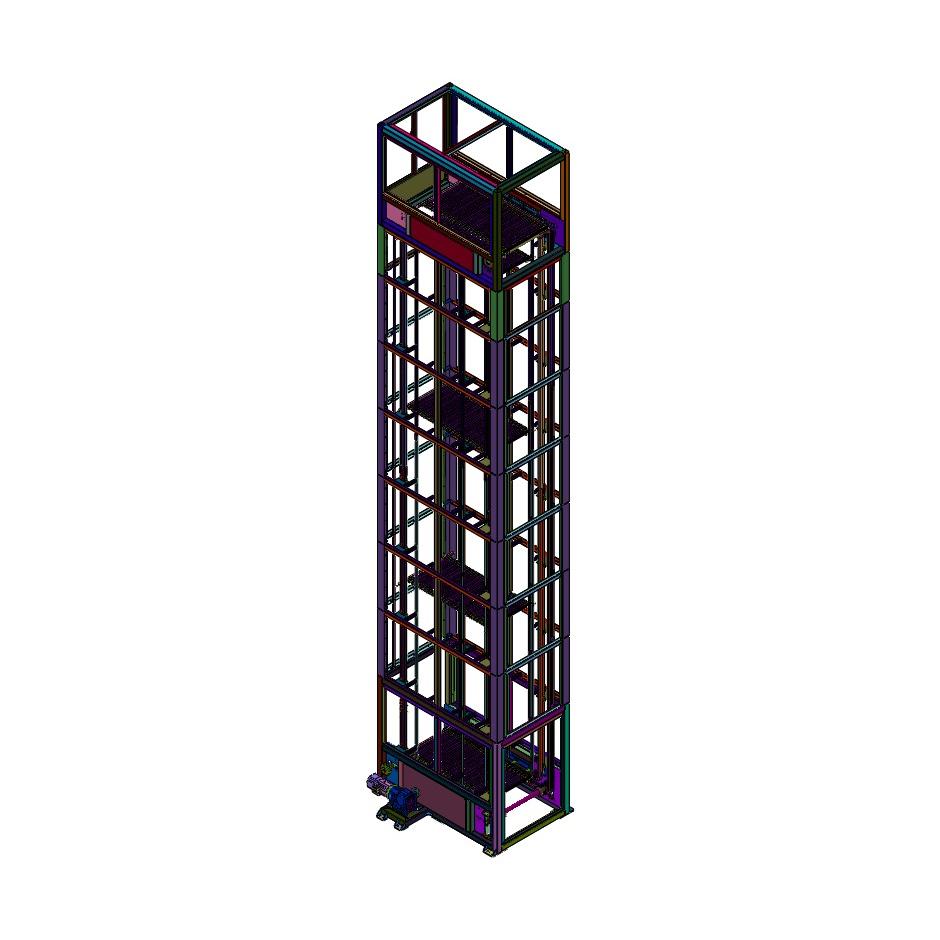 循环托板竖向输送机具