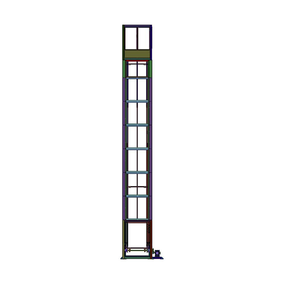 循环托板竖向输送机具