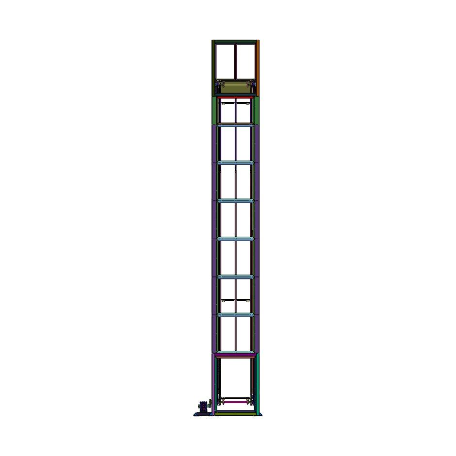 循环托板竖向输送机具