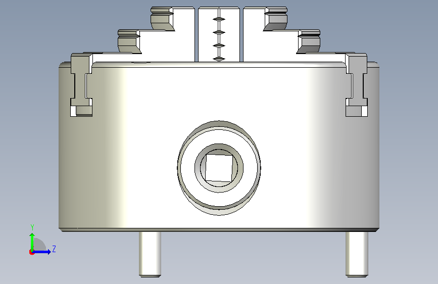 三爪卡盘千岛SC-03(直径85mm夹持范围16mm) 左侧视图