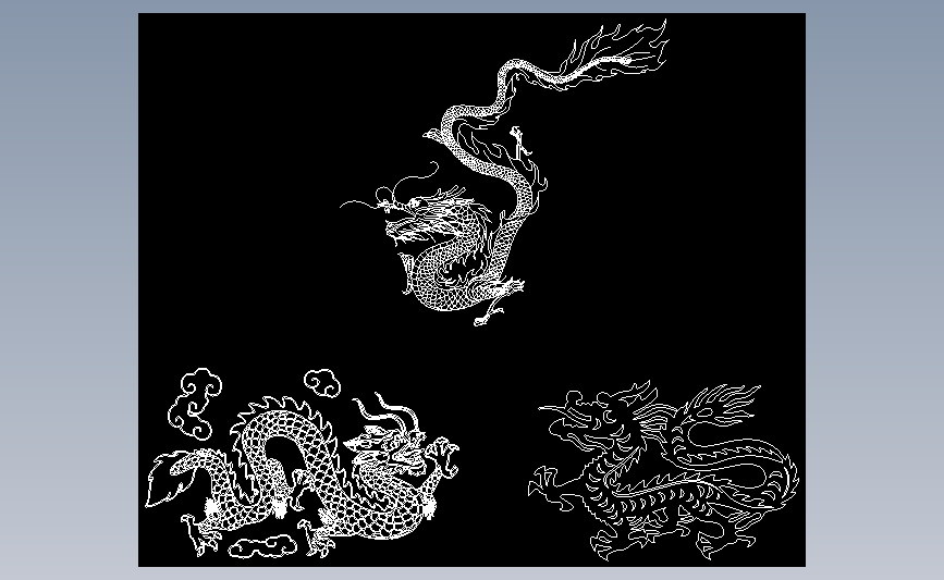 2D-龙图案