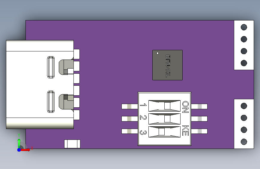 A0018397-UsbPdMagenta HUSB238 5v-9v-12v-15v-20v 正面视图