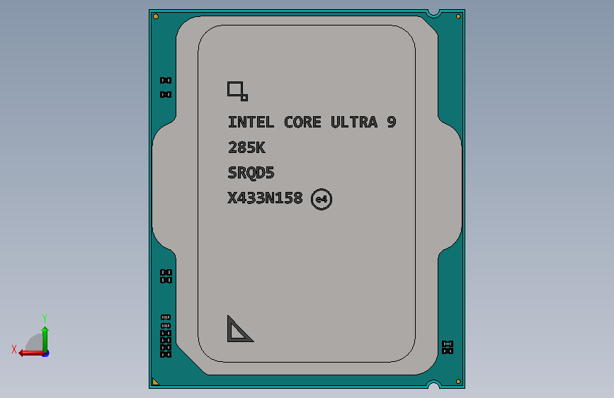 A0018403-英特尔酷睿 Ultra 9 285K 背面视图