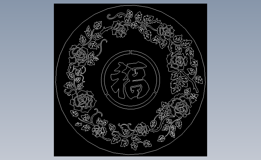 2D-圆玫瑰福