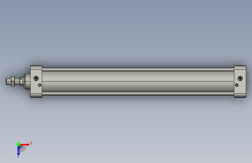 标准气缸_SC63_450 俯视图
