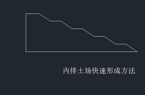内场排土形成方法