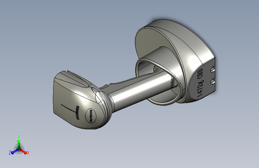 手持式扫码枪模型1472g