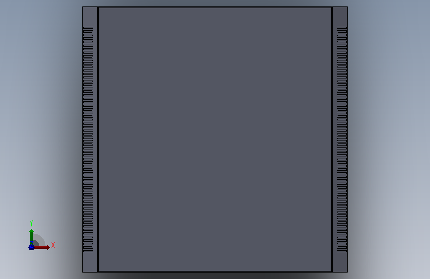 600x600x2000储能柜 正面视图