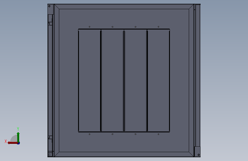 600x600x2000储能柜 背面视图