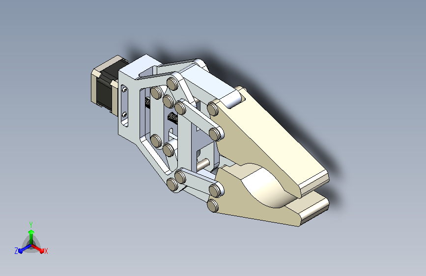 2款小型电动夹爪3d图纸+SolidWorks设计+电动夹持器机械爪3d模型