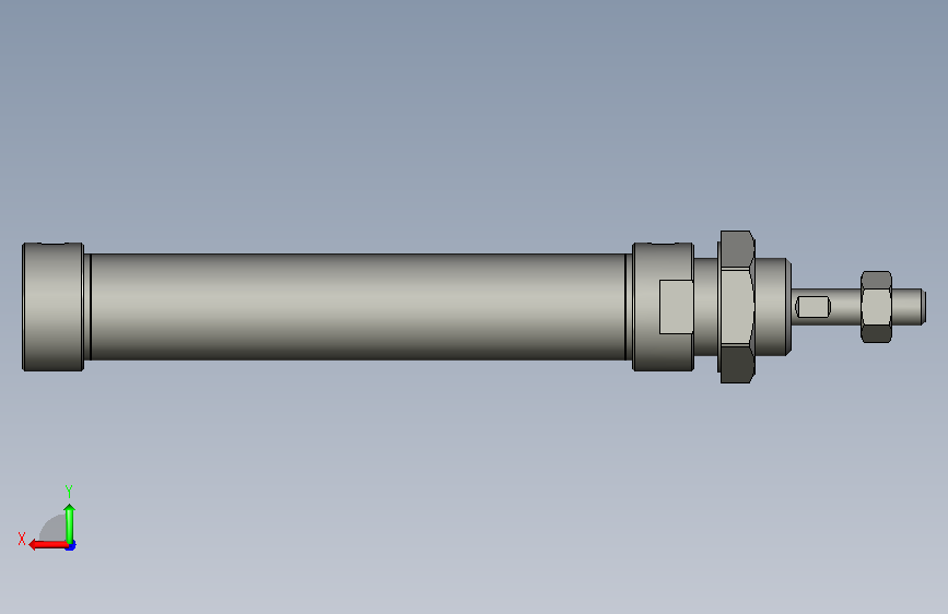 滚珠丝杆MA16x50SU轴径16mm导程50 背面视图