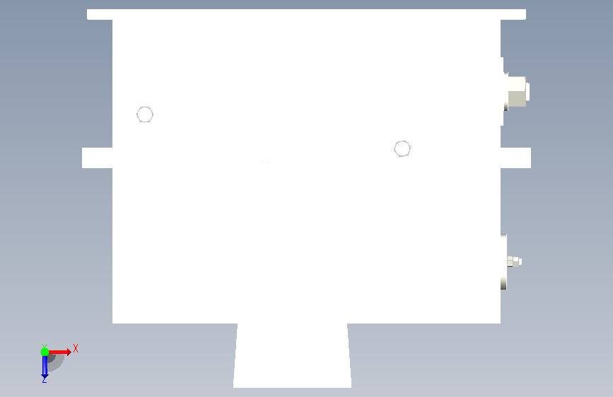 800X800锤式破碎机 锤式破碎机装配体 俯视图