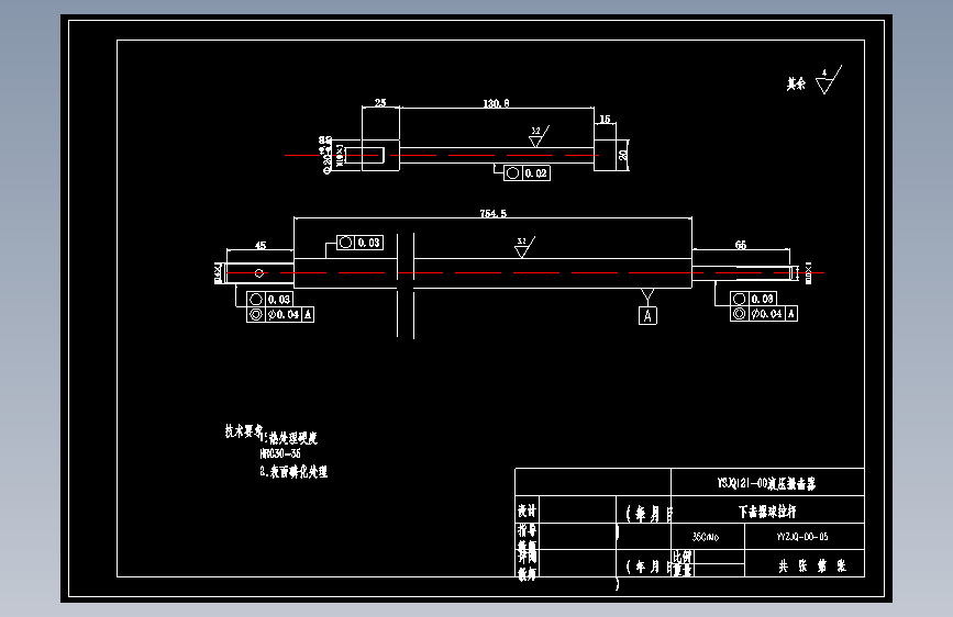 YSJQ121-00液压振击器设计(含16张CAD图纸) 660290 主视图