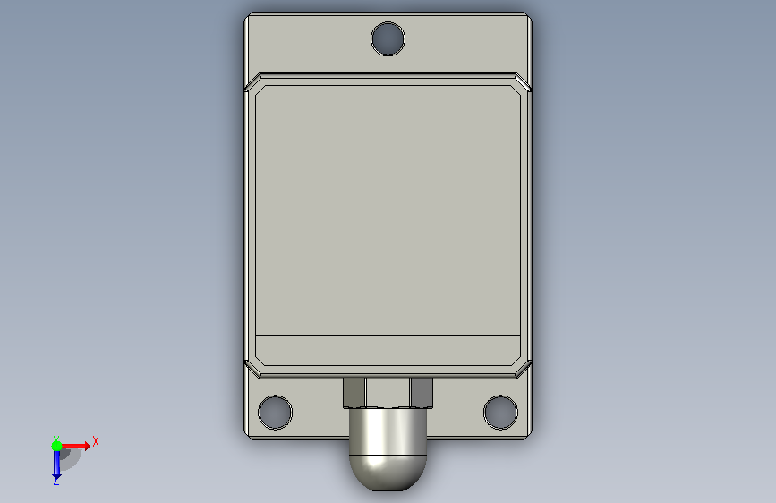 类型:单轴倾角传感器,型号:BWL317S-Modbus,中文注释 俯视图