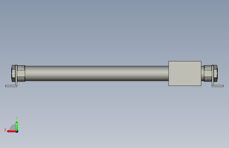 类型:导轨装配组件,型号:BOOC-023-RMS40X4 背面视图