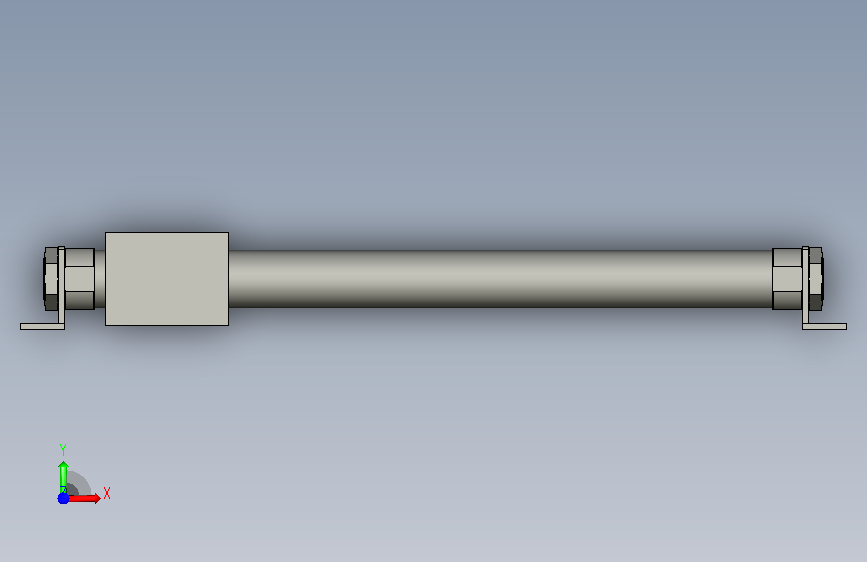 类型:导轨装配组件,型号:BOOC-023-RMS40X4 正面视图