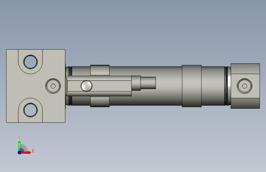 类型:缸体,型号:PBR12X30SU+_DS1-M 正面视图