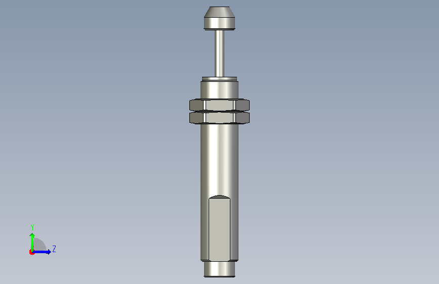 类型:交流电磁继电器,型号:ACA1215-1,中文注释:额定 左侧视图