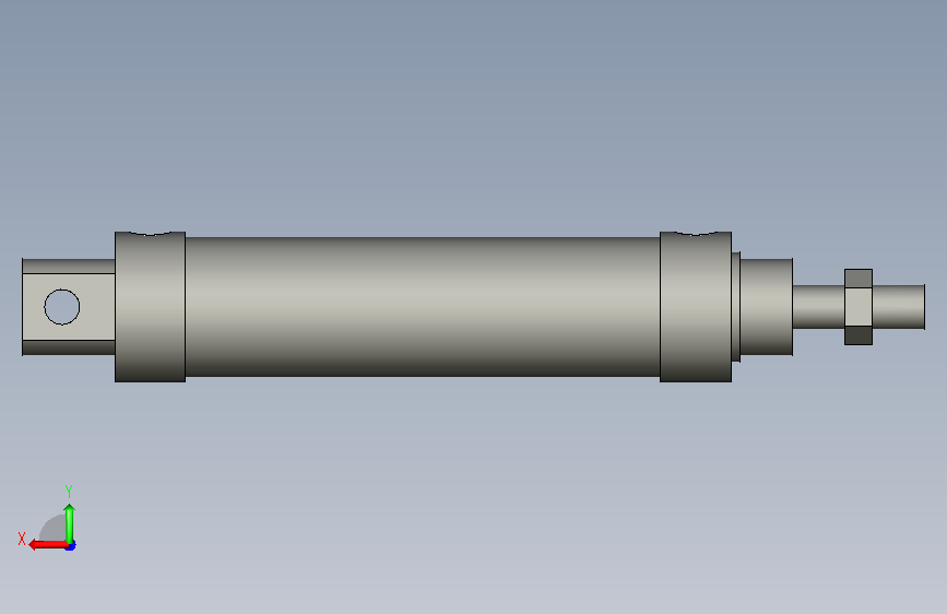 类型:气缸,型号:MAL-CA25X80-SDB,中文注释 背面视图