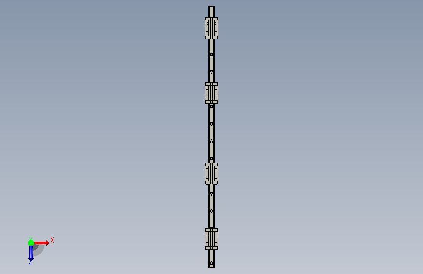 类型:上银直线导轨型号:HGH30-1500中文 俯视图