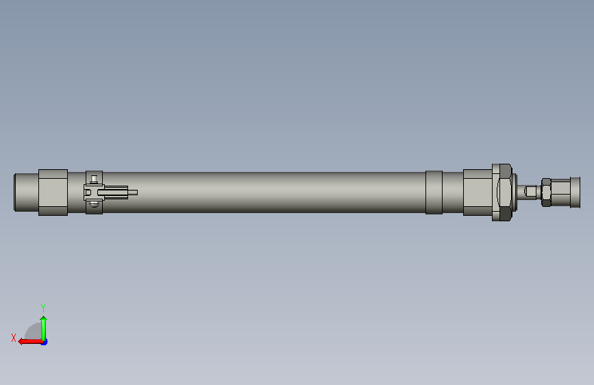 类型气动元件型号SM-CDM2B20-175Z-M 背面视图