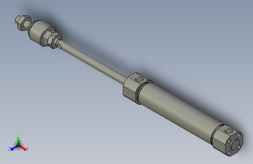 类型为带导杆气缸活塞杆,型号MG25X100SB(0)