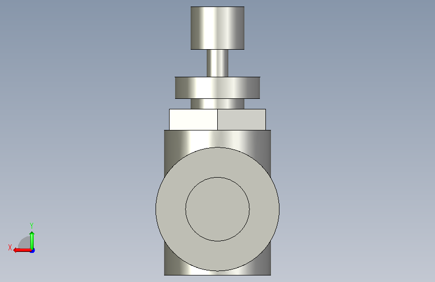 连接器AS1001F-06直线快插型 背面视图