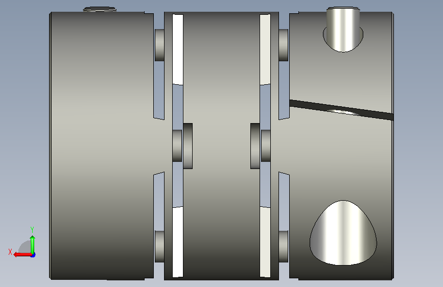 联轴器MCSLCRK32-8-14MISUMI定位螺丝固定 背面视图