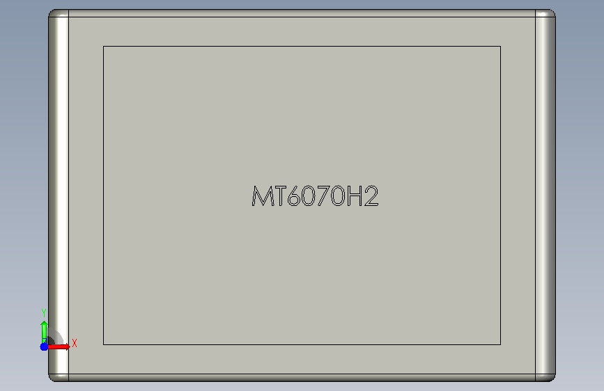 人机界面MT6070iH7英寸威纶通工业触摸屏 正面视图