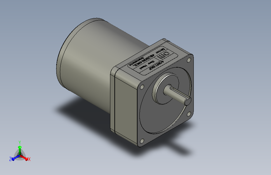 日本东方马达25W单相带热保护定速减速电机OM_MOTOR_4